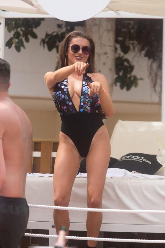  The Love Island winner partied in a sequinned swimsuit