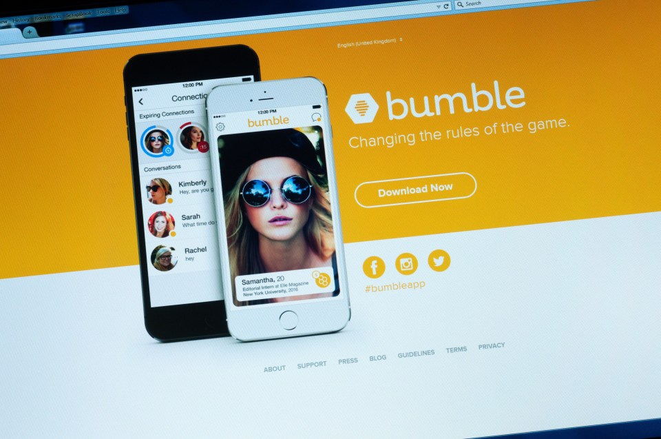 Dating app Bumble, where women have to make the first move – and not men