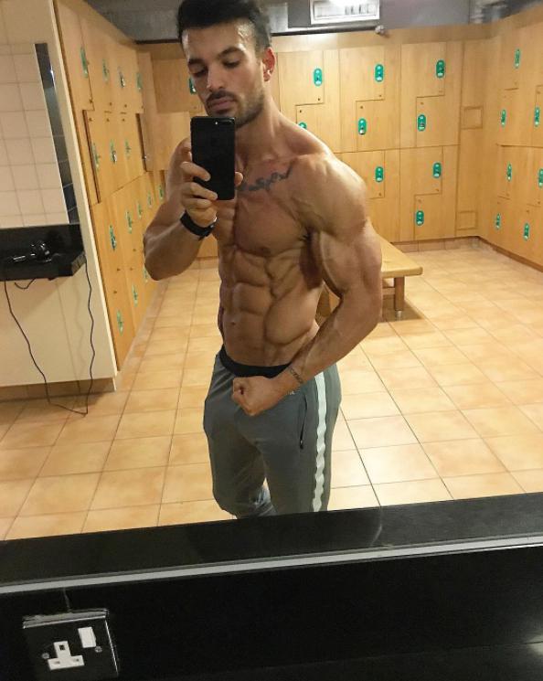  Mike Hassini has shows off his buff physique