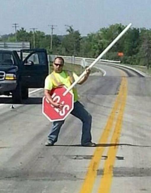  If you've got to do a boring job - do it badly, but do it to make your mates laugh