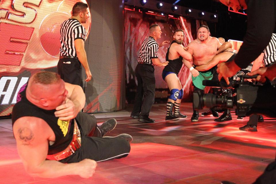  Samoa Joe will face Brock Lesnar in a fatal 4-way at SummerSlam