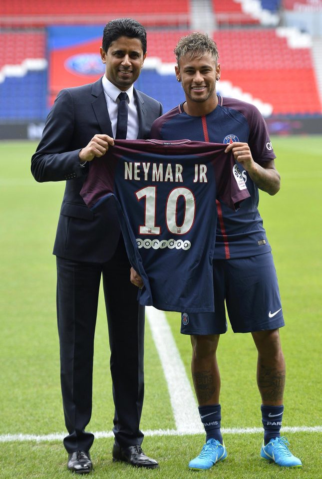  Paris Saint-Germain President Nasser Al-Khelaifi oversaw Neymars world-record switch