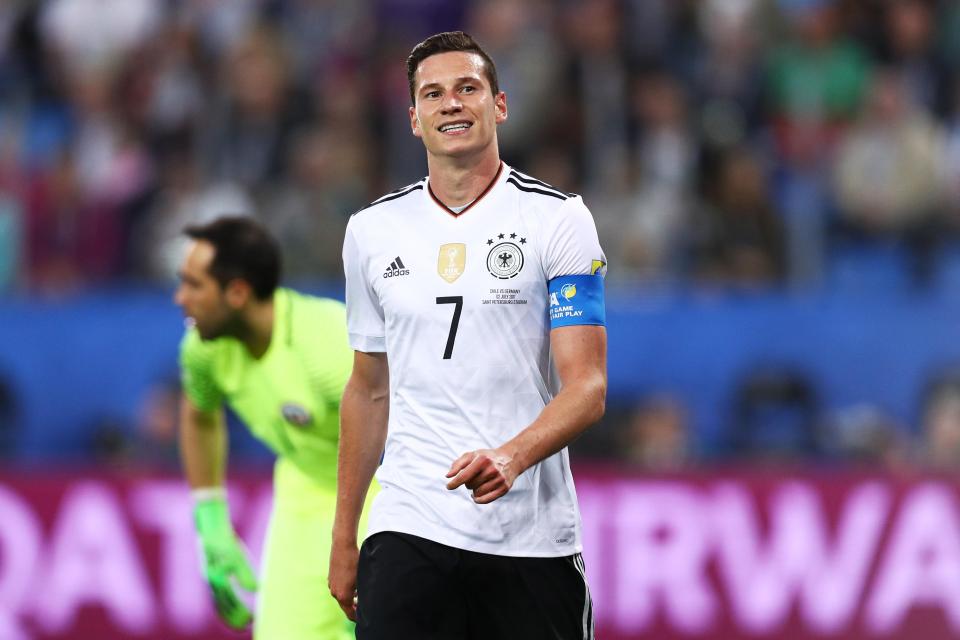  Julian Draxler is determined to make his way into the Germany team as they get set to defend their World Cup crown