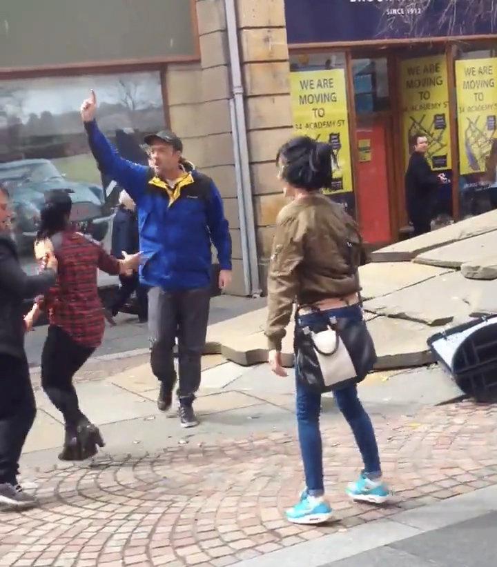  A witness said the pair were fighting around the corner of the bookies before they began fighting again on the high street