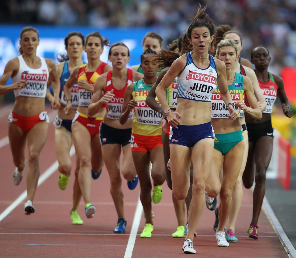  Jessica Judd ran hard from the front to record a personal best over 1500m