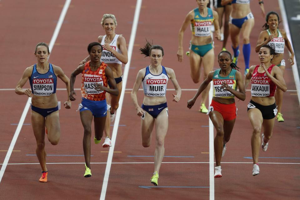  Laura Muir looked confident as she got the job done with little fuss in heat two