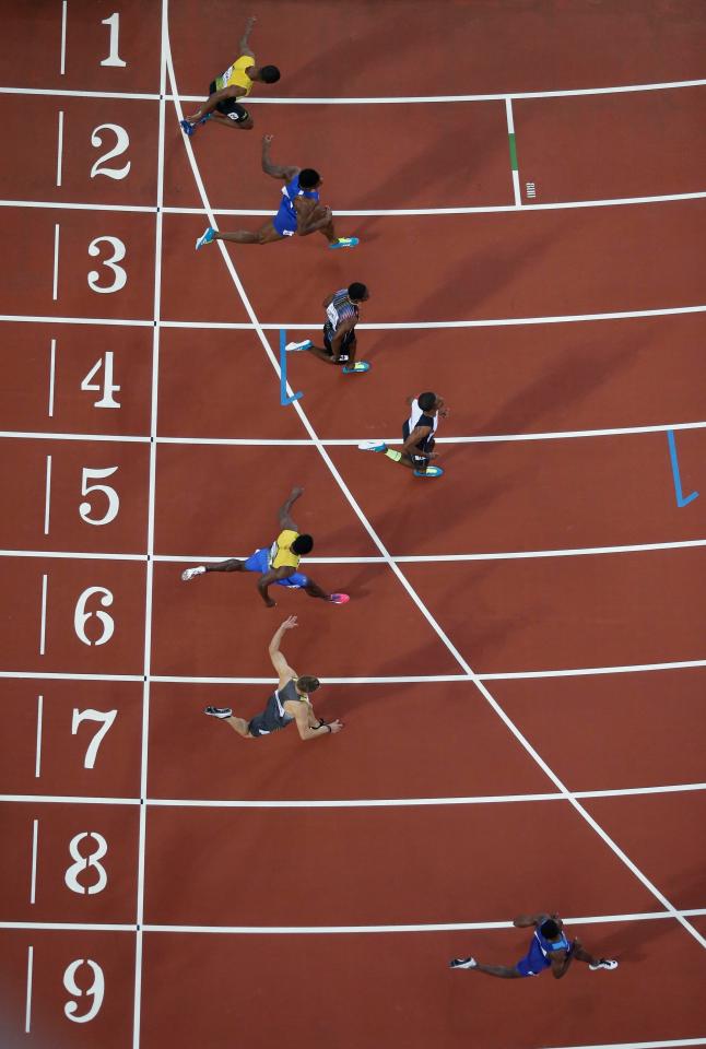  Christian Coleman jogged the last 20 metres but was still clear of the field