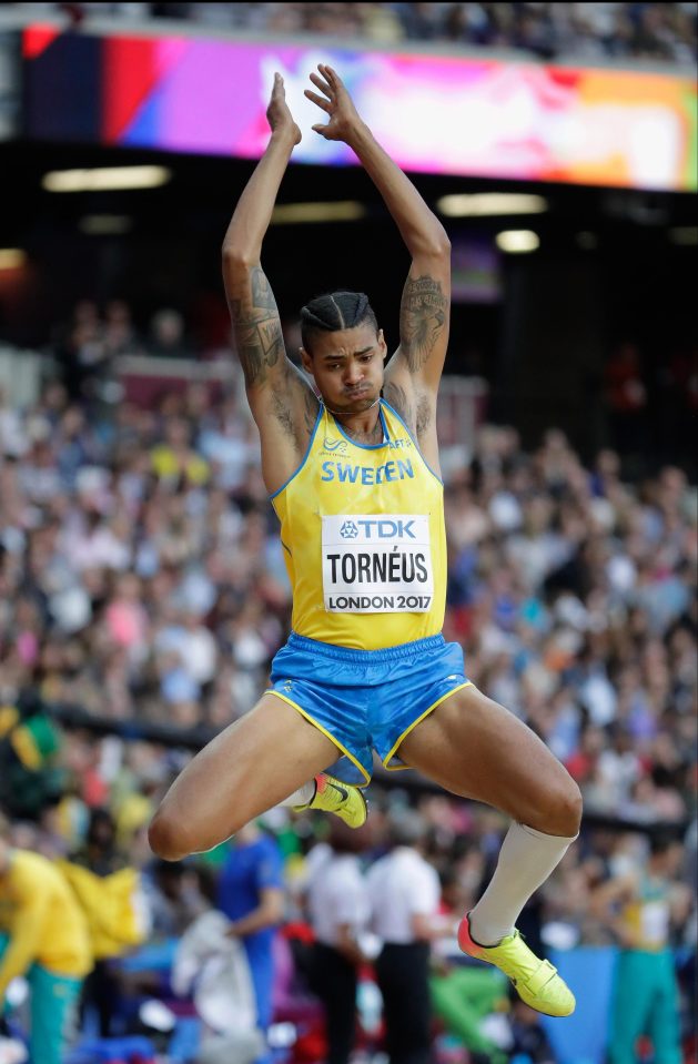  Sweden's European silver medallist Michel Torneus is looking to be a shock winner