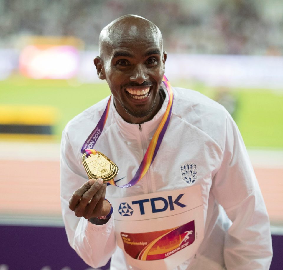  Mo Farah was the golden boy yet again for Britain