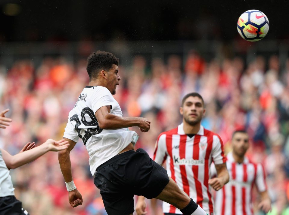  Dominic Solanke netted the third and final goal for the Reds