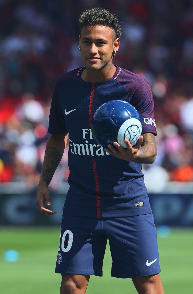  Neymar joined PSG after they met his £198m release fee