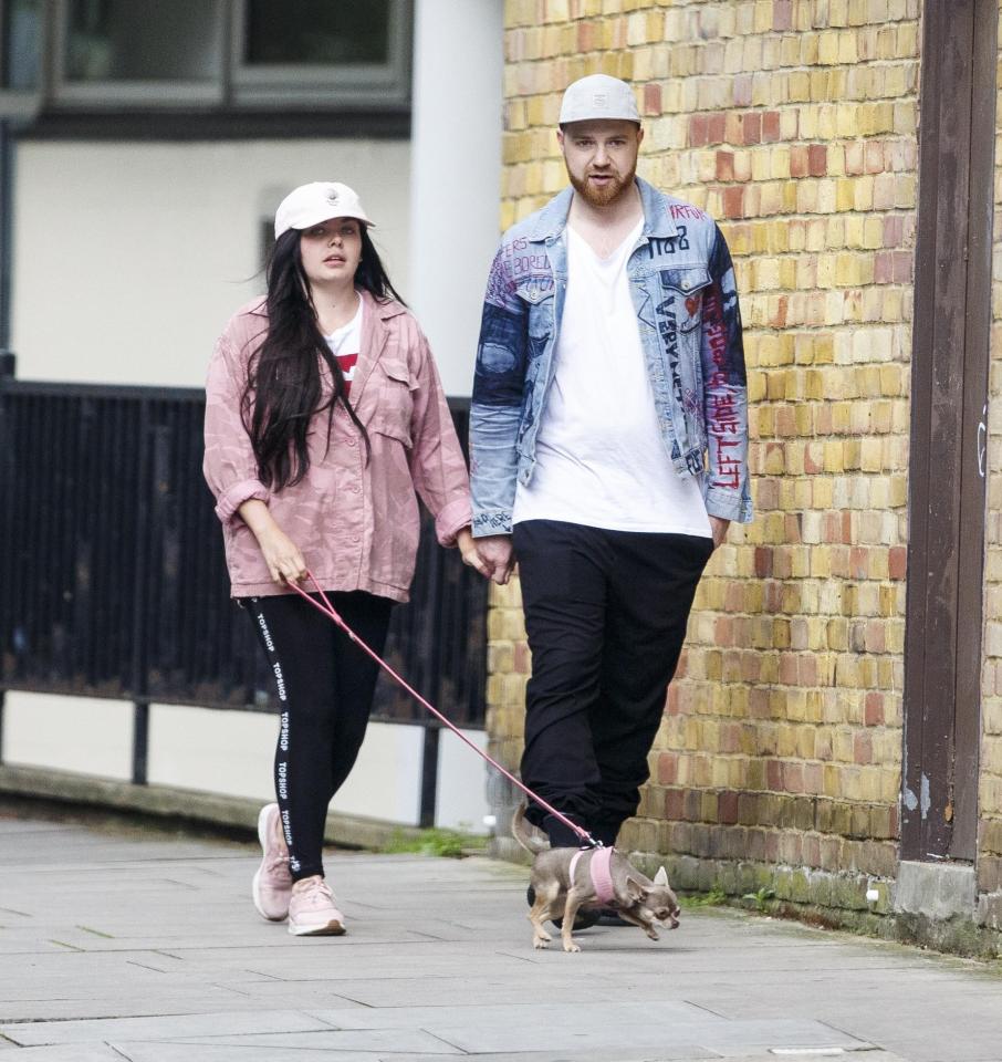  Scarlett and Luke stepped out near their home in north London