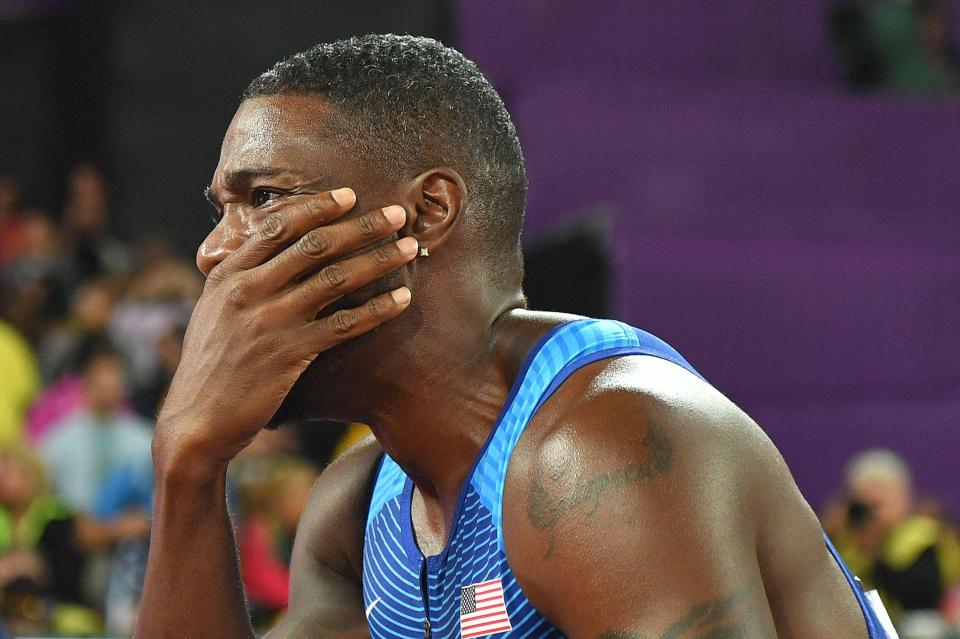  Justin Gatlin has twice served bans for doping offences