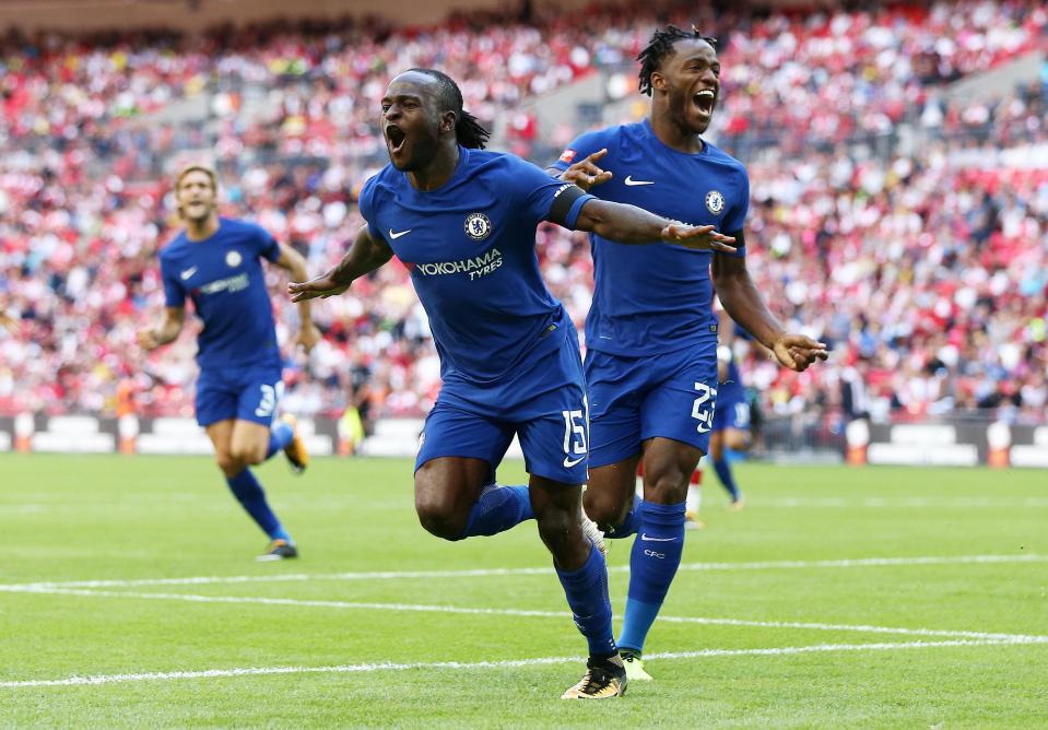  Victor Moses broke the deadlock just moments into the second half