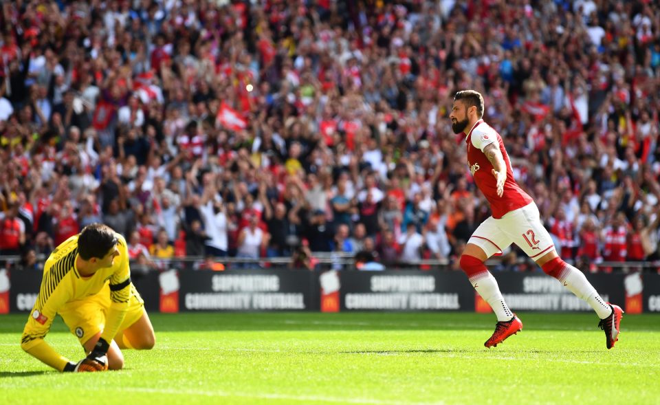  Olivier Giroud was the man who stepped up to convert the winning penalty