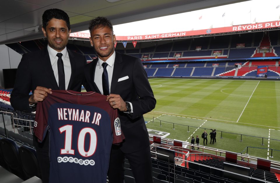  Neymar moved to PSG last week for a world record £198m fee from Barcelona