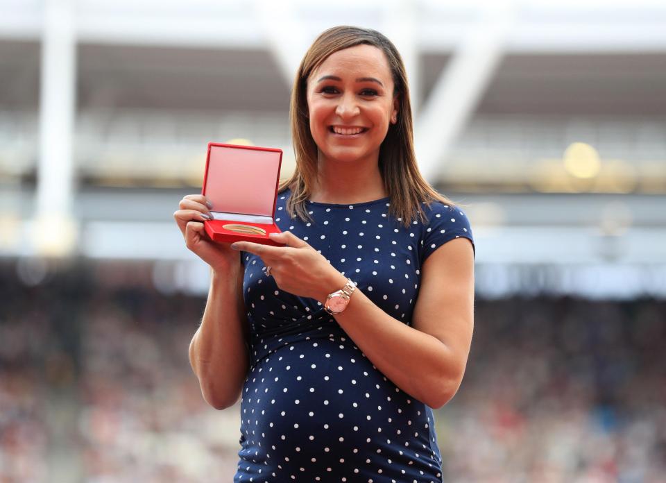  Jessica Ennis-Hill was forced to choke back tears after being presented with her 2011 World Championships gold