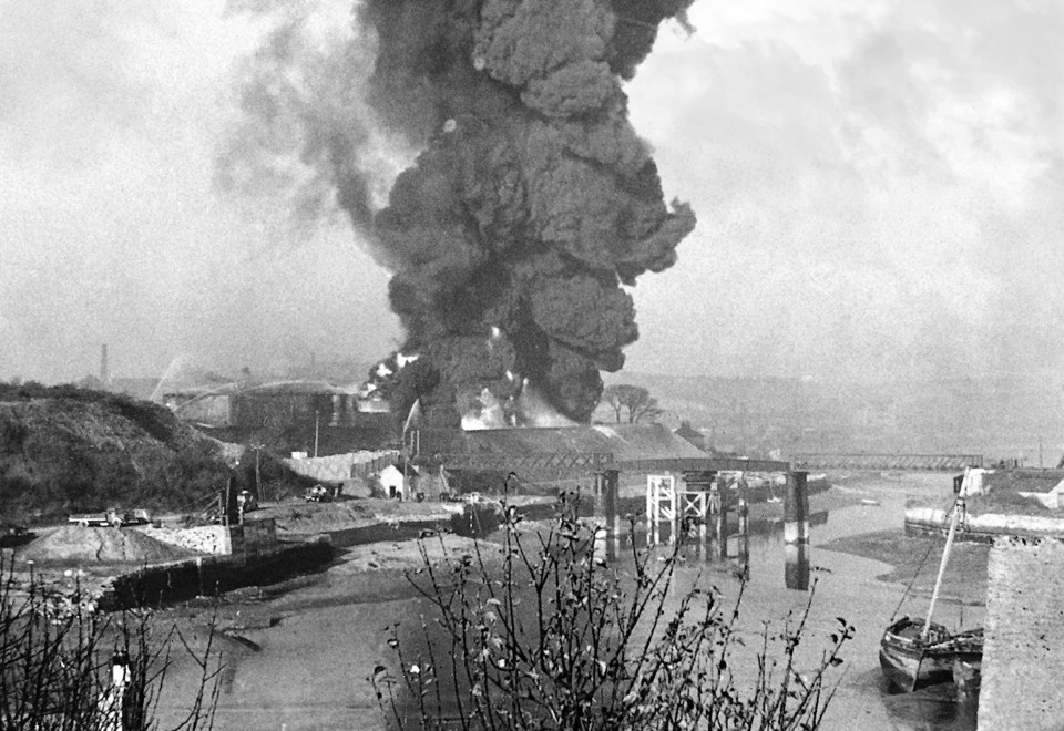 Buildings all over the UK were destroyed during to intense fighting between the British and the Germans