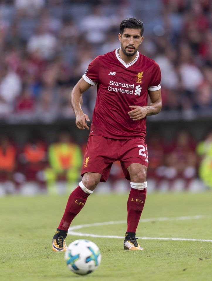  Emre Can was often the only holding midfielder Jurgen Klopp adopted to start