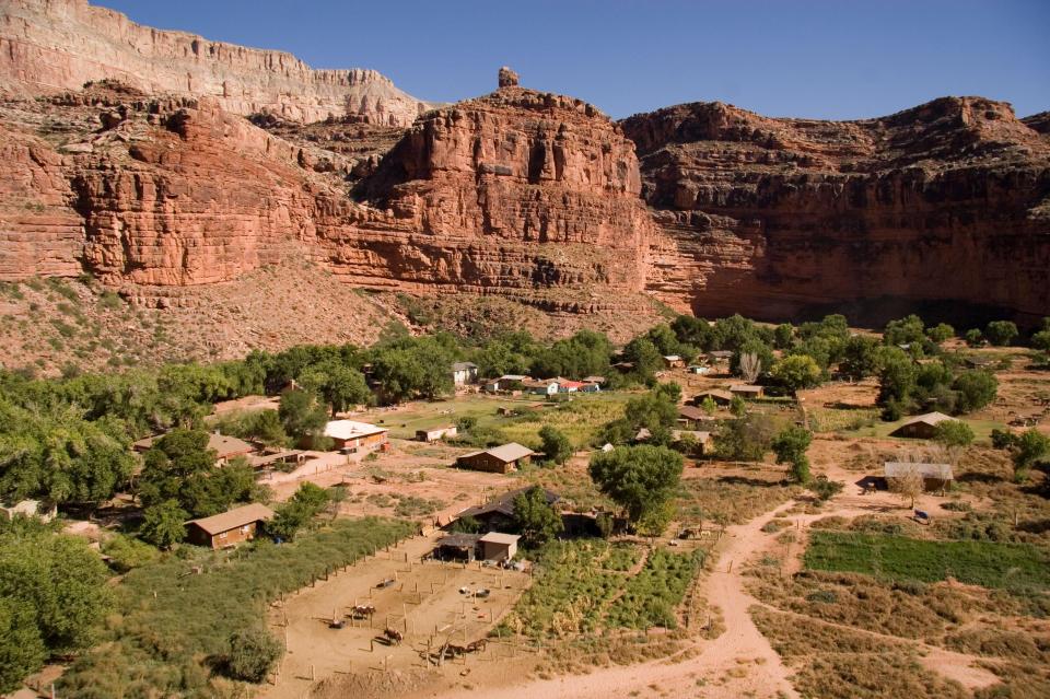  It is an eight-mile trek on foot to get to the village of Supai in Havasu Canyon