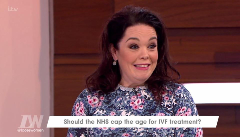  Lisa Riley has revealed she is finally ready to be a mum on Loose Women