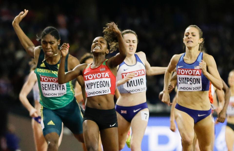  Laura Muir is just run out of a world 1500m medal in the last few strides