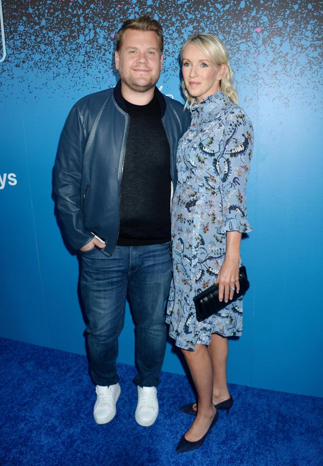  James Corden with wife Julia at Apple Music's launch of Carpool Karaoke: The Series