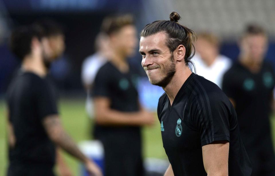  Real Madrid star Gareth Bale is in Super Cup action tonight