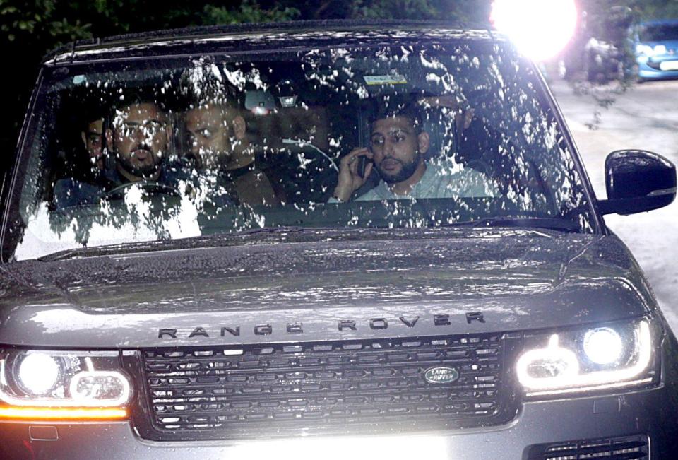  The star was in the front passenger seat of the silver Range Rover