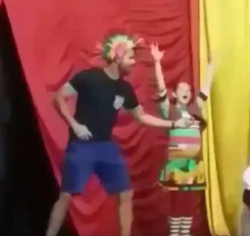 Diego Costa performing at a circus in Brazil recently