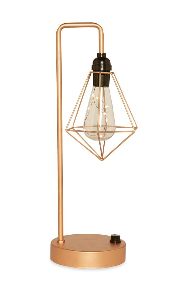 This stunning copper lamp from Primark costs just £8