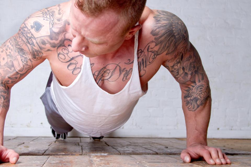  Research has found that people with tattooed skin sweat barely half as much