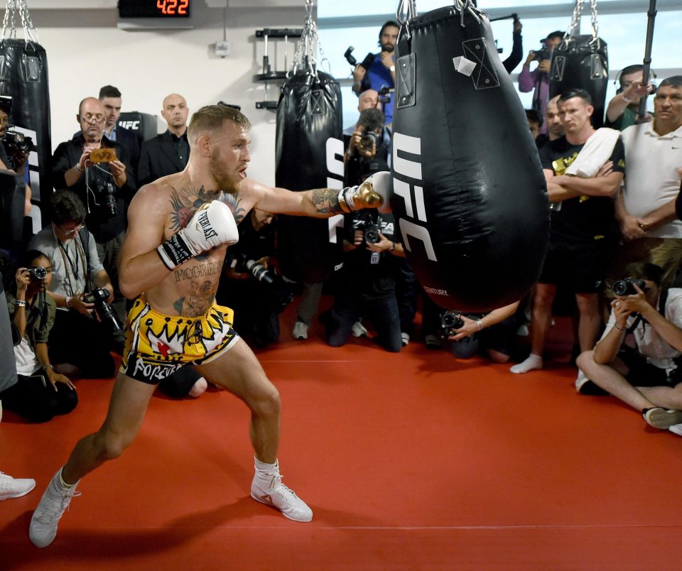  Conor McGregor has been practiciing relentlessly at boxing as he makes the switch from mixed martial arts