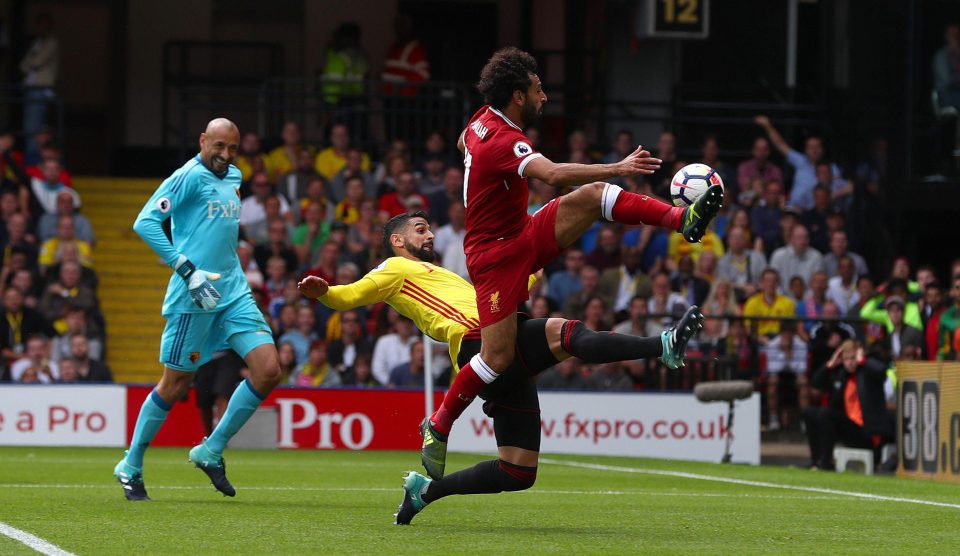  Winger Mohamed Salah had a memorable Liverpool debut after scoring the third