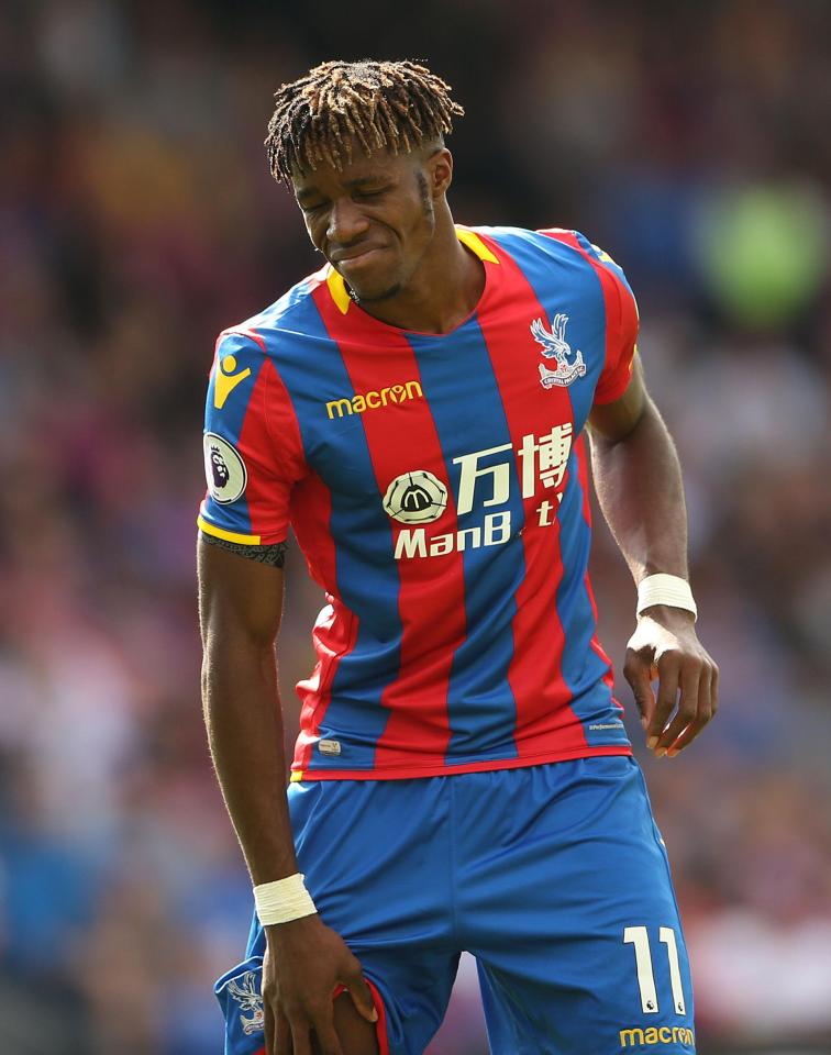  Saturday's opener against Huddersfield took its toll on Wilfried Zaha