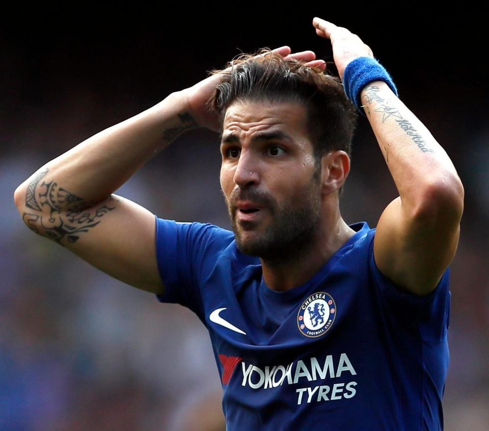 Cesc Fabregas saw red as the champions opened the Prem season with a 3-2 home defeat