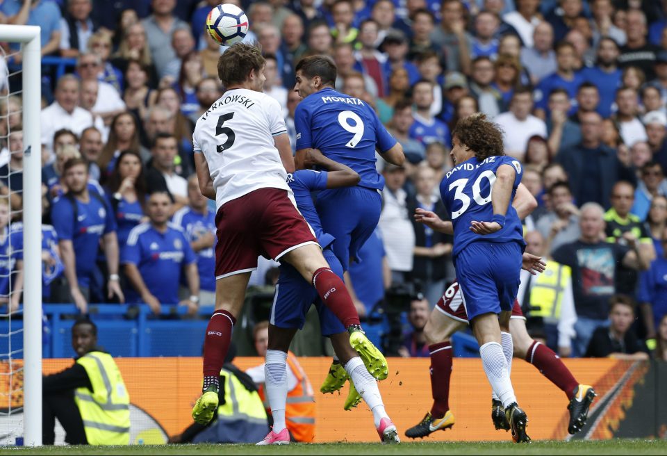 Spain striker Alvaro Morata made a scoring debut as Chelsea lost 3-2 at home to Burnley