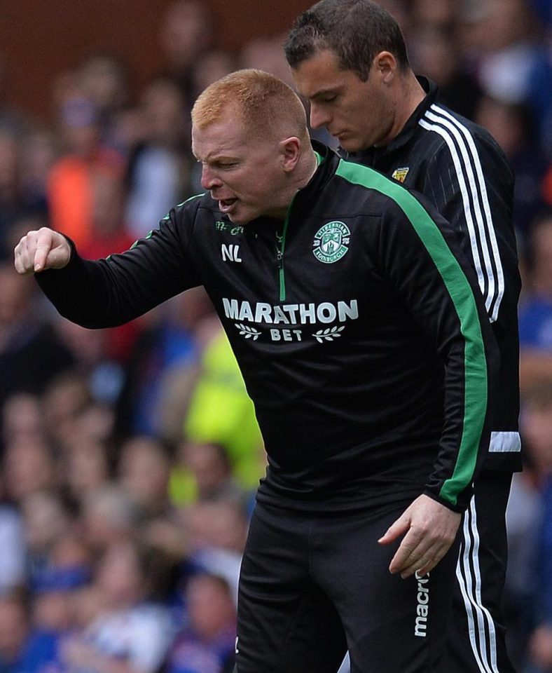  Lennon was able to celebrate three Hibernian goals in a terrific away win