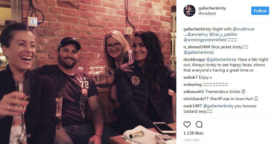  Gallacher posted a pic with pals on Instagram before her arrest