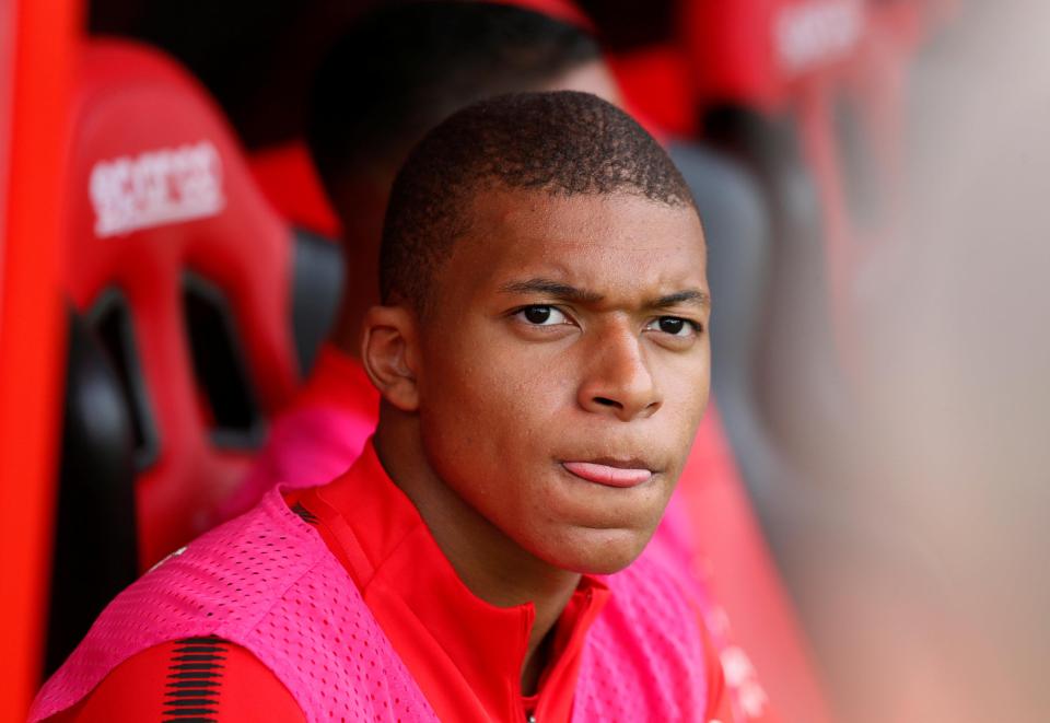  Kylian Mbappe was left on the bench as Monaco beat Dijon 4-1