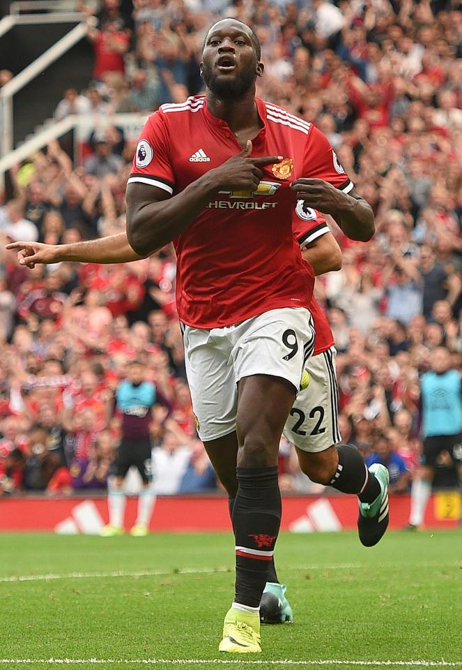  Romelu Lukaku netted twice on his Premier League debut for Manchester United against West Ham last Sunday