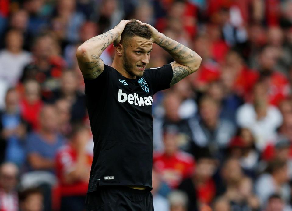  Marko Arnautovic is back in action after serving his suspension