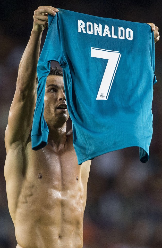  Cristiano Ronaldo showed the Nou Camp who was boss in his celebration