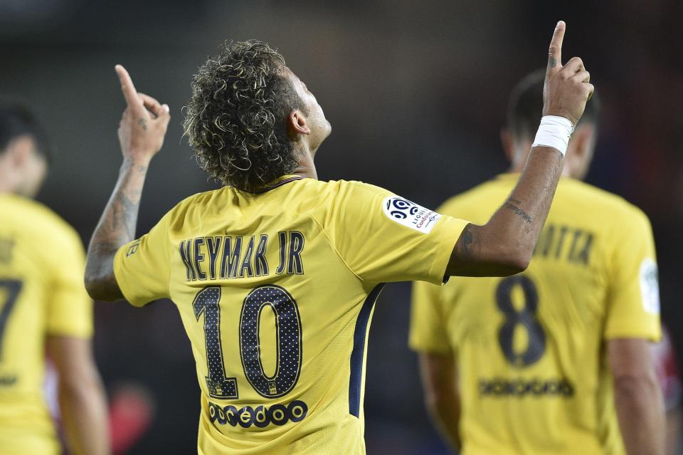  Neymar scored for Paris Saint-Germain on his debut with Ligue 1 club