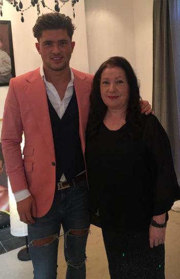  Celebrity Big Brother's Jordan Davies with his mum Barbara