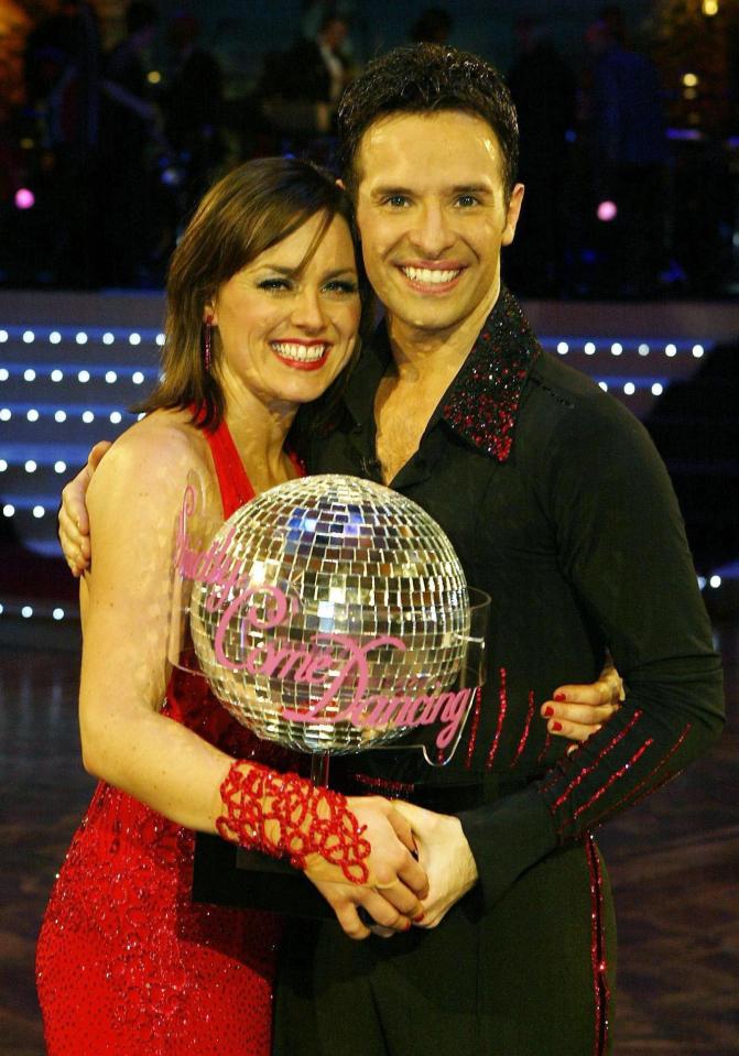  Jill Halfpenny looked chuffed as she was crowned champion