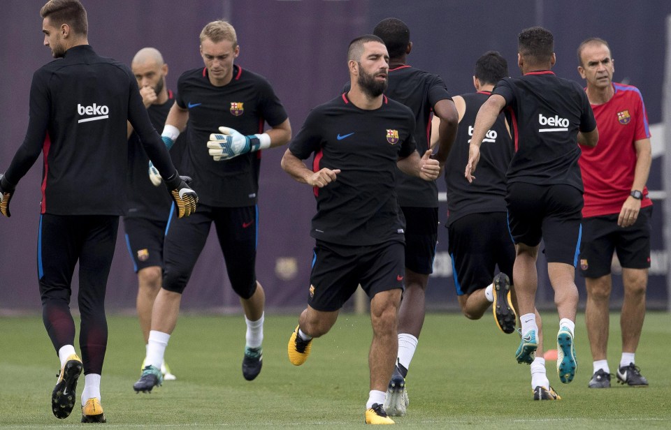 A number of Barcelona players paid their respect to the victims