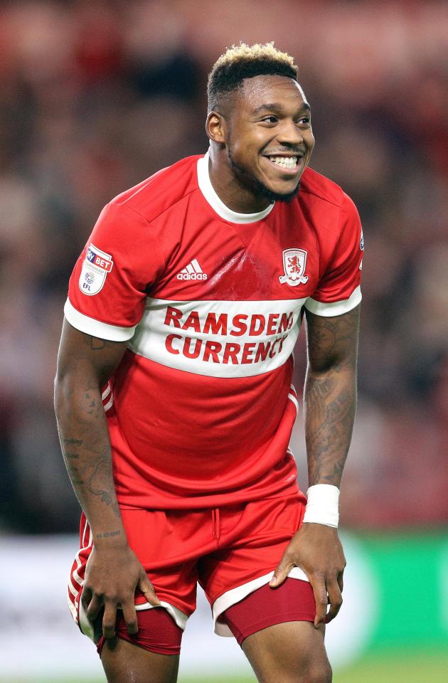  Britt Assombalonga left Nottingham Forest to sign for Middlesbrough in a whopping £15m switch