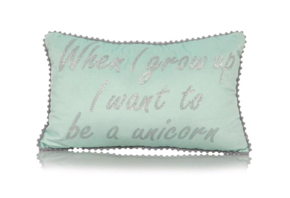  Asda has launched a magical unicorn-themed range including this cushion which costs £7