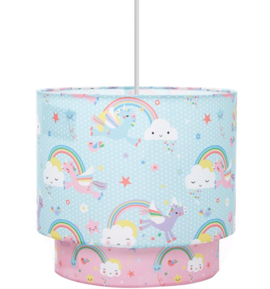  This cute unicorn light shade can be yours for £8 and is available in stores right now